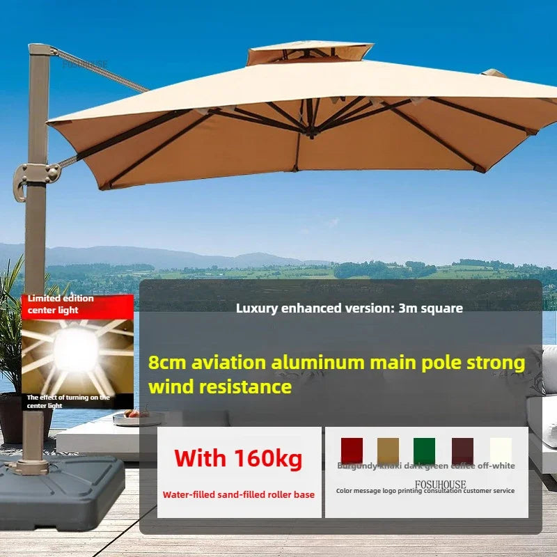 Balcony Outdoor Parasol Garden Patio Umbrellas Villa Open-air Stall Large Sun Umbrella