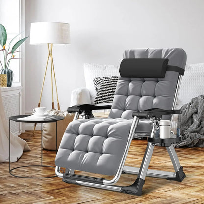 Zero Gravity Chair, Premium Outdoor Lawn Folding Adjustable Reclining Patio Chairs