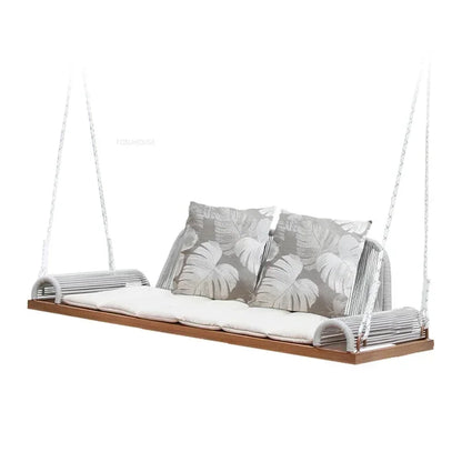 Bracket Outdoor Balcony Double Swing Chair Leisure Villa Patio Garden Hanging Basket Outdoor Furniture