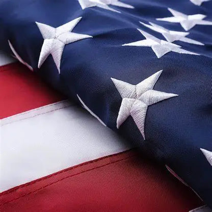 Heavy Duty US 3x5 Feet Waterproof Nylon Embroidered Stars Stripes USA American Flag Embroidery