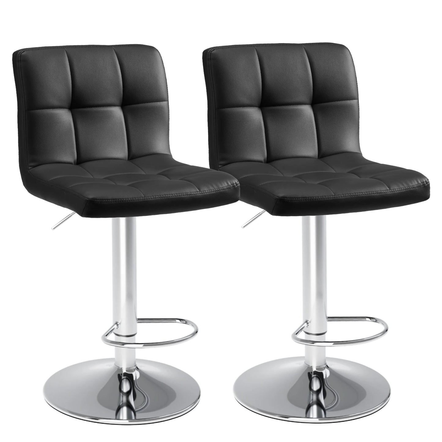 Leather Bar Stools Set