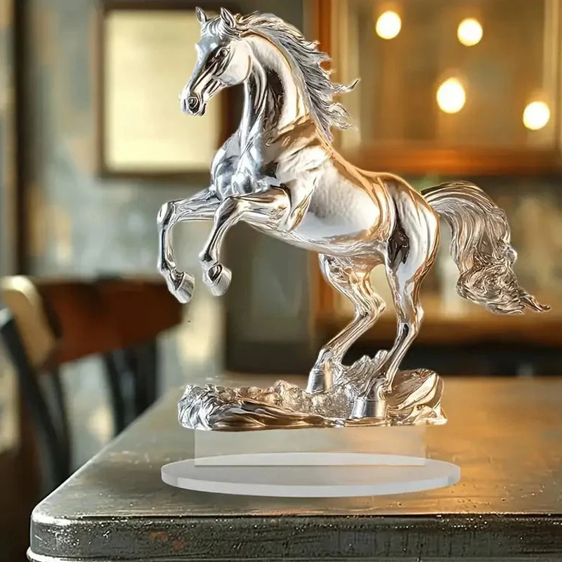 New Cross-border White Horse Acrylic Ornament