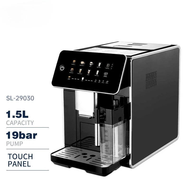 Fully Automatic ESPRESSO MAKER with Hemiblock Heating System with Grinder Milk Tank Cleaning Integrated