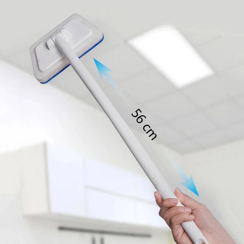 Bathroom Sponge Cleaning Brush Multi-Functional Tool Long Handle Removable Brush