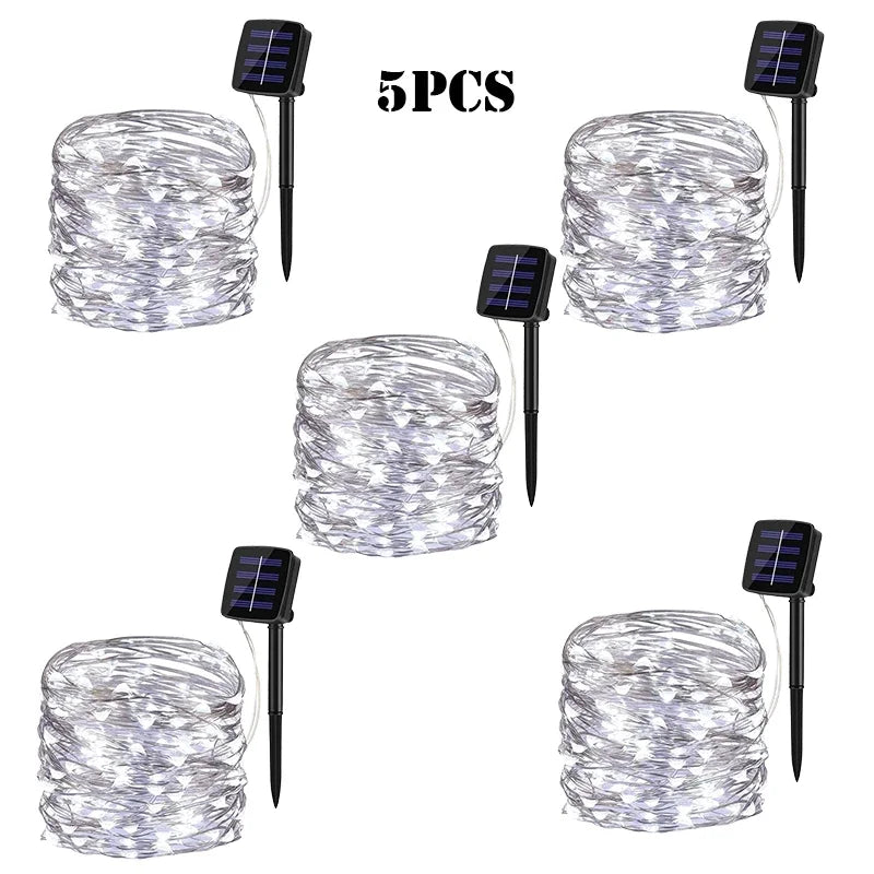 Solar LED Light Outdoor Garden Fairy Light String Led Twinkle Waterproof Light