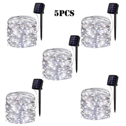 Solar LED Light Outdoor Garden Fairy Light String Led Twinkle Waterproof Light
