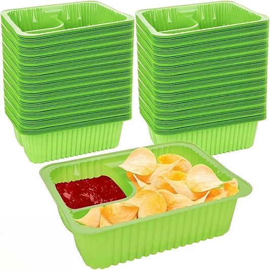 Nacho Trays Perfect for Cheese Dip, Movie Nights & Carnival Parties, Snack Containers