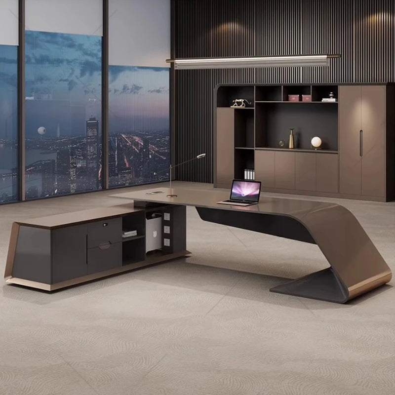 Design Organizer Office Desk Reading Nordic Quality Secretary Computer Desks Light Luxury Furniture