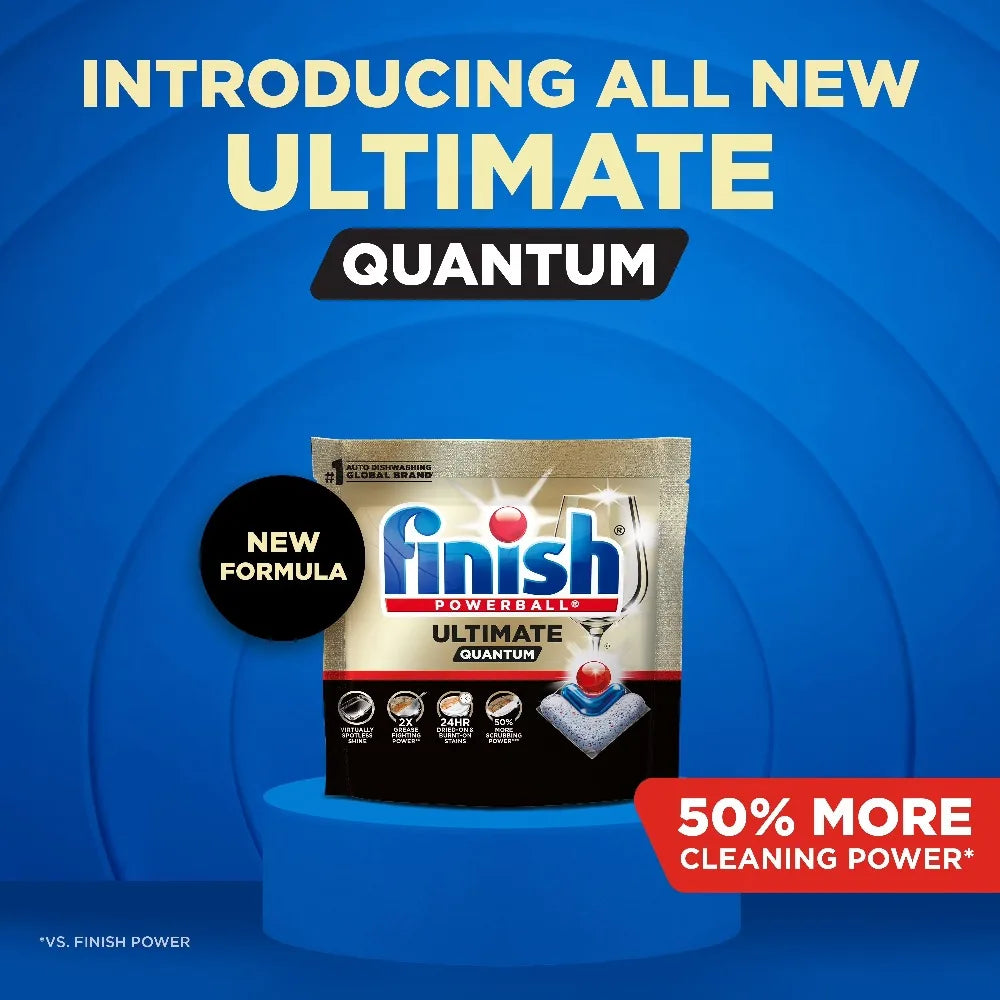 Ultimate Quantum Dishwasher Pods 50% More Cleaning Power, 11 Count