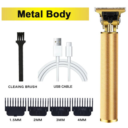 Hair Clippers for Men Professional Zero Gapped T-Blade Trimmer Cordless Rechargeable Edgers Clippers Electric Beard