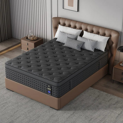 Memory Foam Spring Mattress Single/Double/Queen/King Sizes Boxed Mattress Medium Firmness Pressure Relief