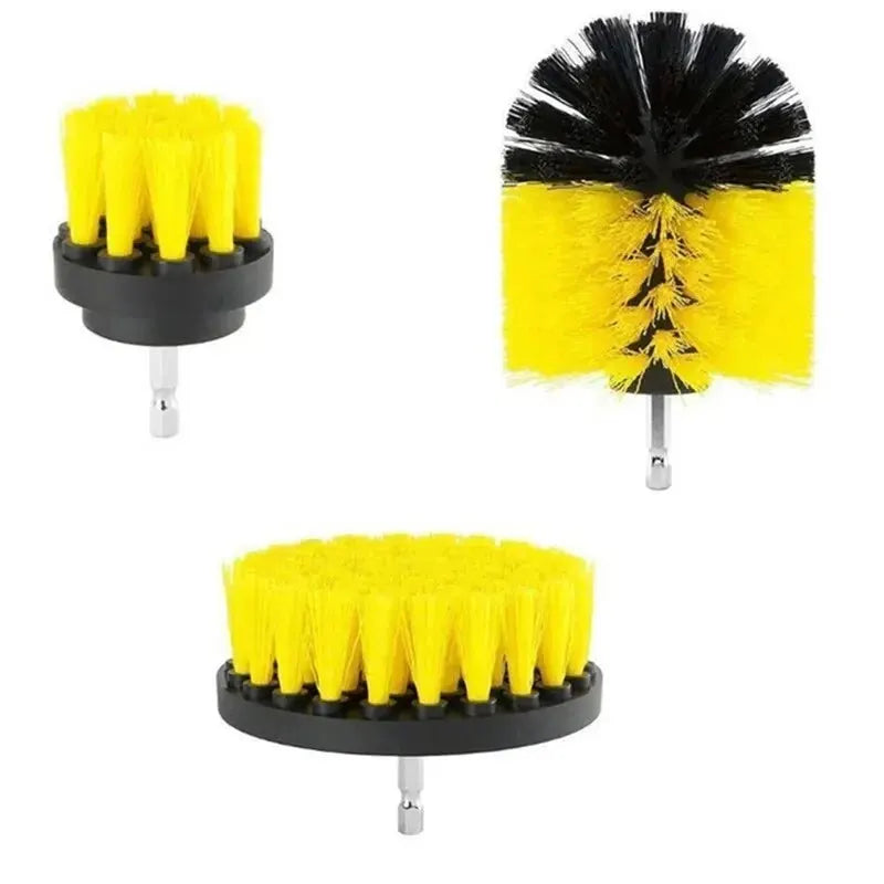 Electric Drill-Brush Kit Power Scrubber Brush For Carpet Bathroom Surface Tub Furniture Shower Tile Tires Cleaning Tool