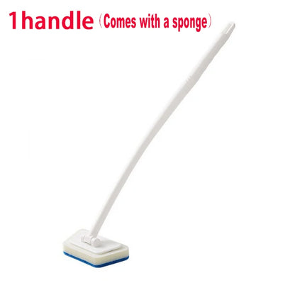 Bathroom Sponge Cleaning Brush Multi-Functional Tool Long Handle Removable Brush