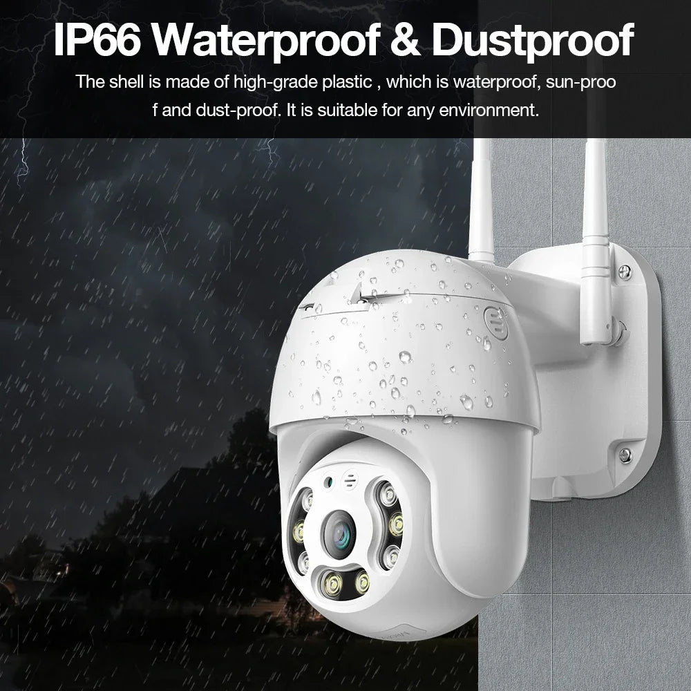 V380 pro 8MP 4K Wi-Fi Camera Outdoor Home Security IP Smart Monitor Video Full Color Night Vision