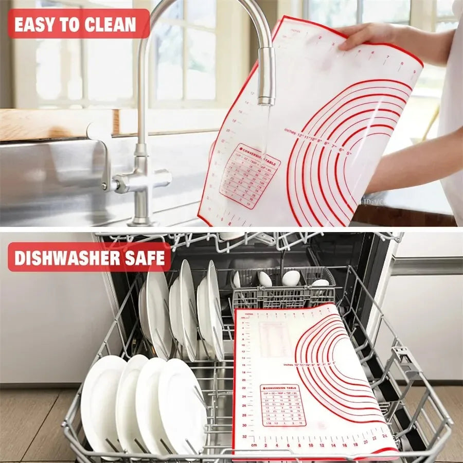 1PCS Silicone Baking Mat Kneading Pad Dough Mat Kitchen Cooking Grill Non-Stick Gadgets Bakeware