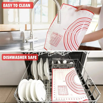1PCS Silicone Baking Mat Kneading Pad Dough Mat Kitchen Cooking Grill Non-Stick Gadgets Bakeware
