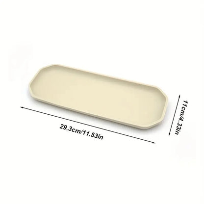 A Silicone Eight-Sided Storage Tray Non-Slip and Resistant to Falls