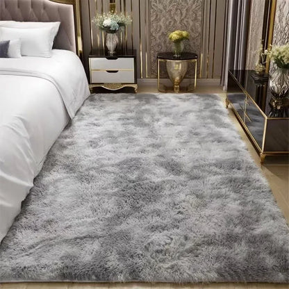 Super soft fluffy carpet, used for modern fluffy area carpets indoors, living rooms, anti slip, machine washed plush carpets