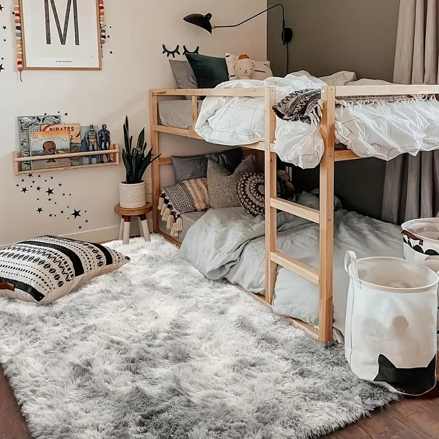 Super soft fluffy carpet, used for modern fluffy area carpets indoors, living rooms, anti slip, machine washed plush carpets