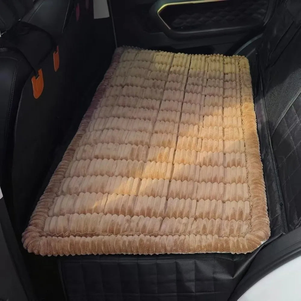 New Durable Thick Breathable Plaid Dog Bed Washable Dog Car Seat Cover