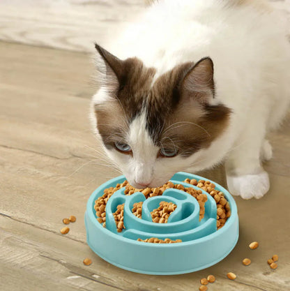 Pet Bowls Slow-Feeding Trays for Cats and Dogs to Prevent Choking Pet Supplies.