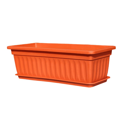 Rectangular Plastic Planter Multi-Color Gardening Container for Vegetables Herbs and Flowers