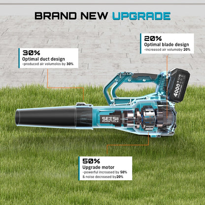 Brushless Electric Turbo Blower 780CFM Cordless Leaf Blower for snow Lawn Care