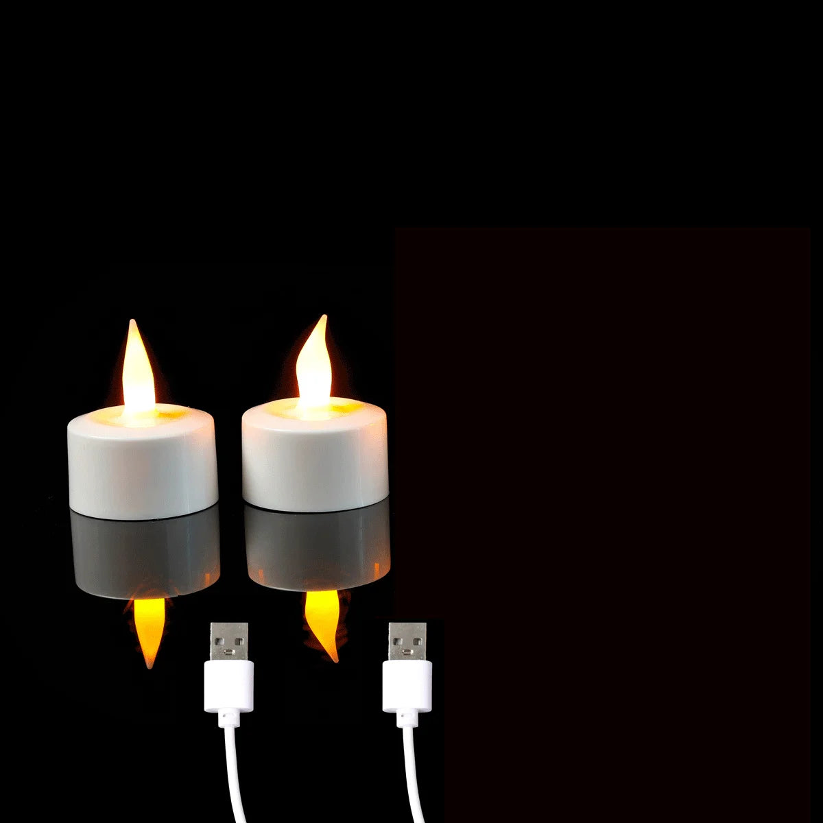 LED Candles with USB Charge, Flameless Decorative Rechargeable Tea Lights