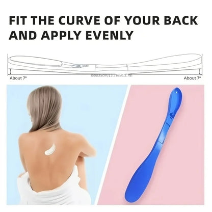 Foldable Back Bath Brush Long Handle Body Scrubber Easy Reach Back Shower