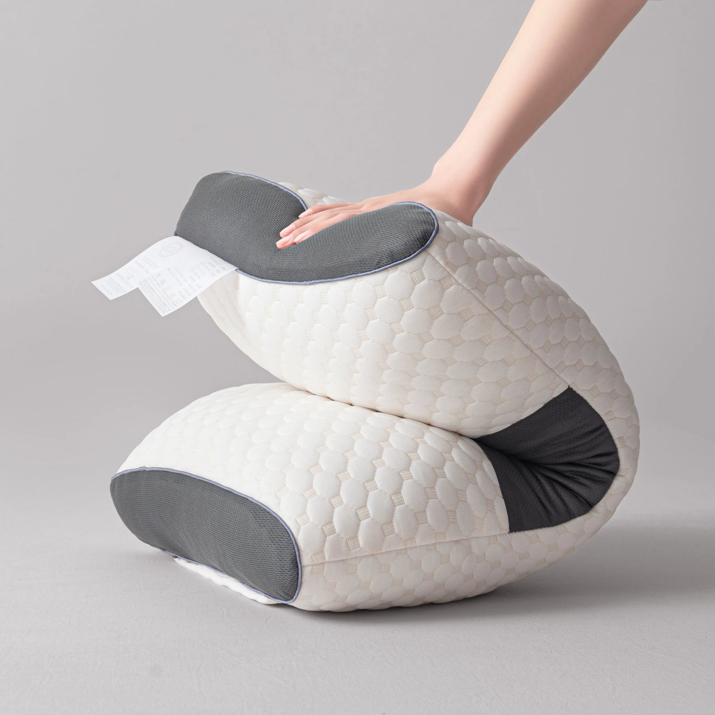 2pcs Massage Neck Pillows Adjustable Ergonomic Orthopedic Contour Support, High-Quality Pillow Core,
