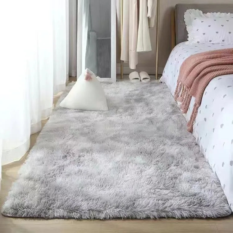 Bedroom Carpet Soft Decoration White Fluffy Large Kids Bedside Rugs