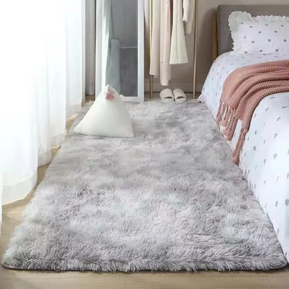 Bedroom Carpet Soft Decoration White Fluffy Large Kids Bedside Rugs