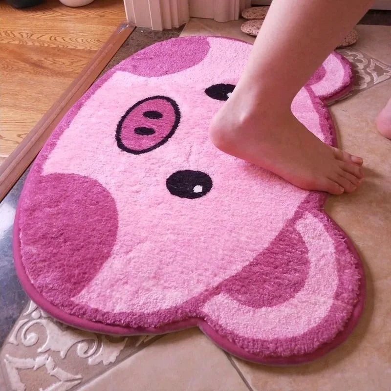 Cartoon Bathroom Water Absorbent floor Mat