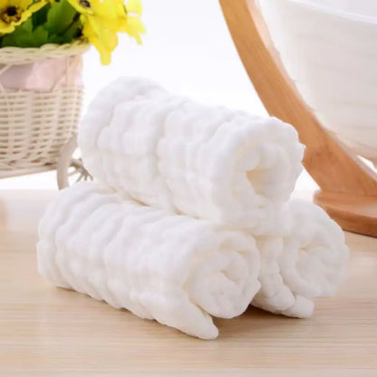 3/5 Pieces of Soft Gauze Face Towels, Ultra-Comfortable and Reusable Skincare Face Washcloths.