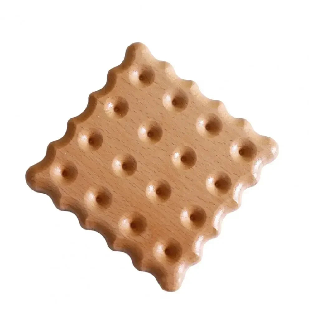 Wood Coaster Round Square Beech Wood Cup Mat Durable Heat Resistant Pad Placemats 8.8cm/3.46in