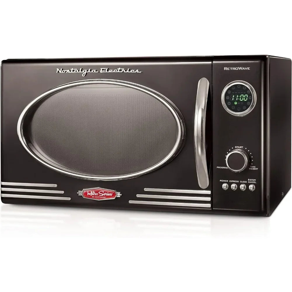 Countertop Microwave Oven, 800-Watt, 0.9 Cu Ft - 12 Pre-Programmed Cooking Settings - Digital Clock