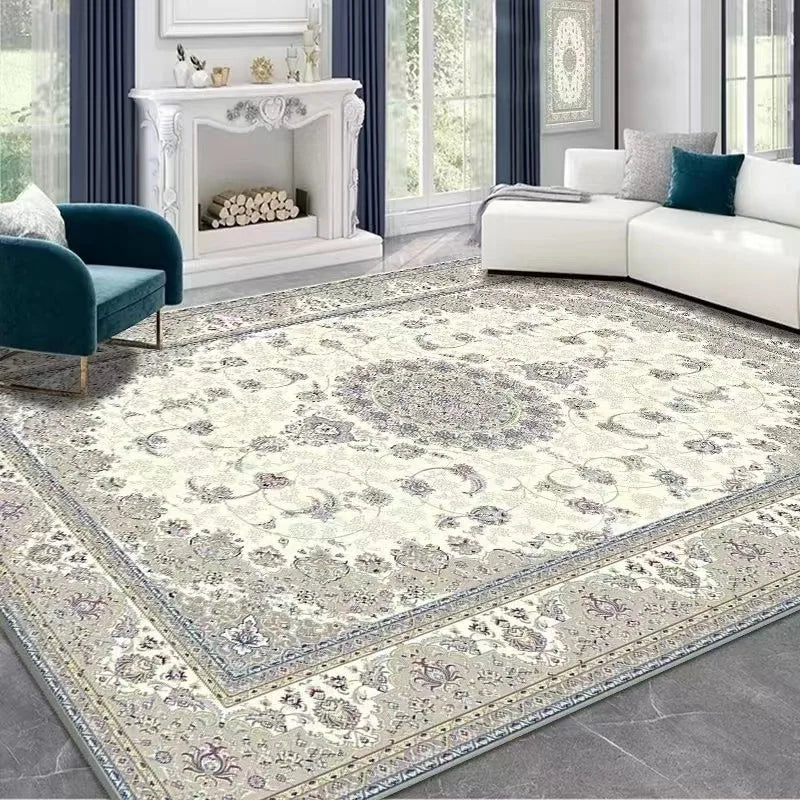 Persian carpet non-slip crystal velvet large carpet bedroom and living room