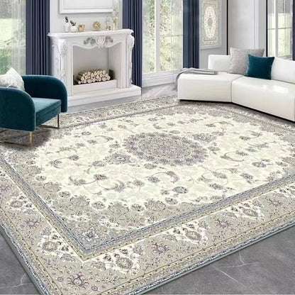 Persian carpet non-slip crystal velvet large carpet bedroom and living room