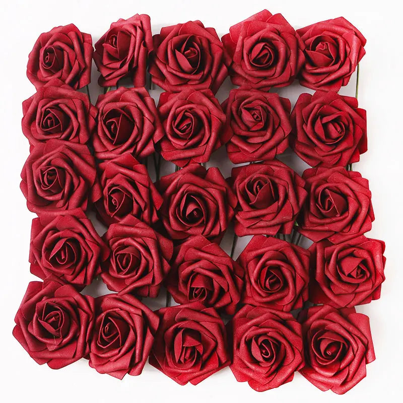5/10/15/20/25Pcs Artificial Rose Flowers Wedding Centerpieces Arrangements Party