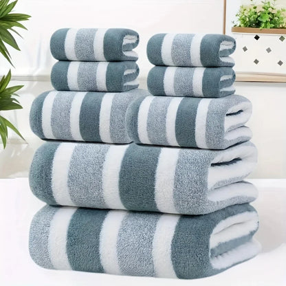 Super Soft 8Pcs Bath Towel Set, No Shedding & Highly Absorbent,