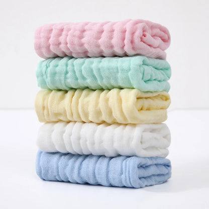 3/5 Pieces of Soft Gauze Face Towels, Ultra-Comfortable and Reusable Skincare Face Washcloths.