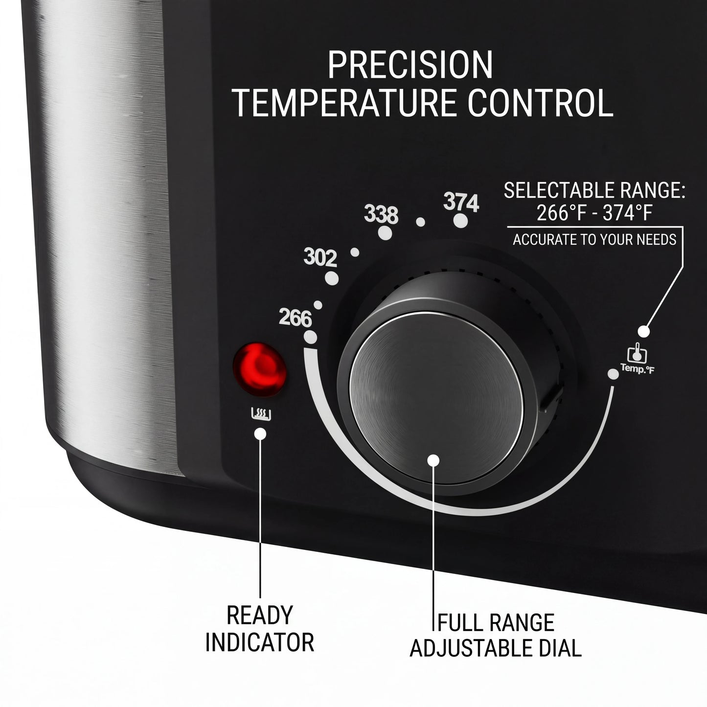 Electric Deep Fryer with Temp Control, Removable Lid with Odor Filter and Viewing Window