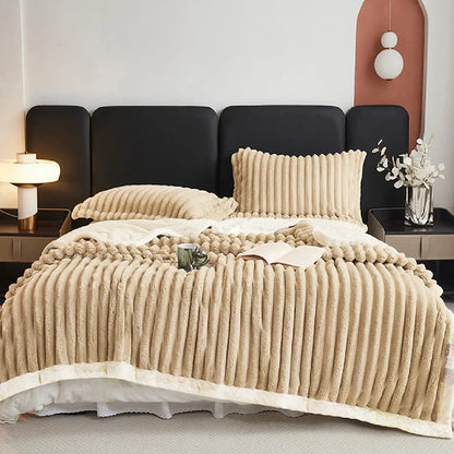 1pc Weighted Fleece Blanket -Soft, Warm, Throw