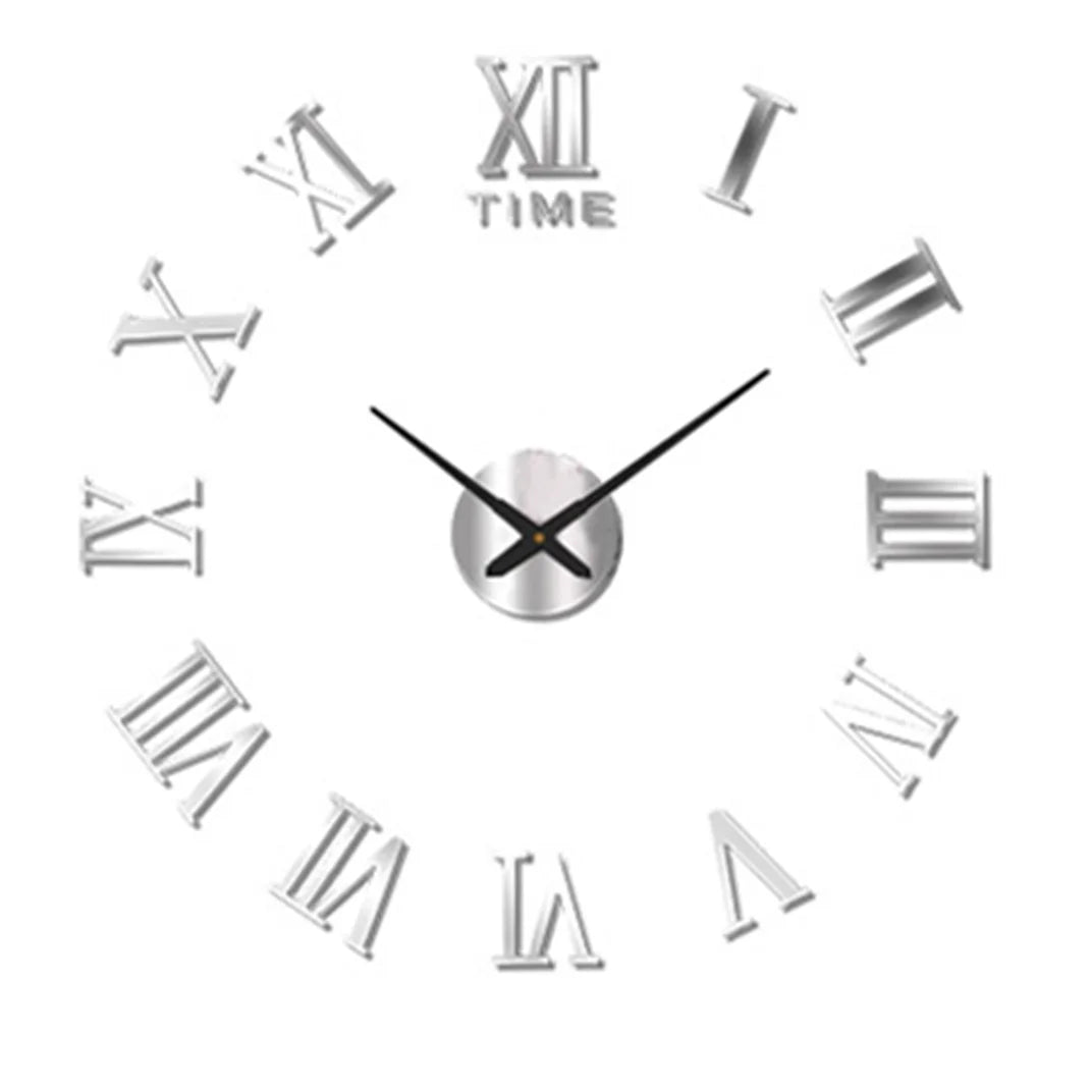 Large 3D Wall Clock Luminous Classic Wall DIY Digital Wall Stickers