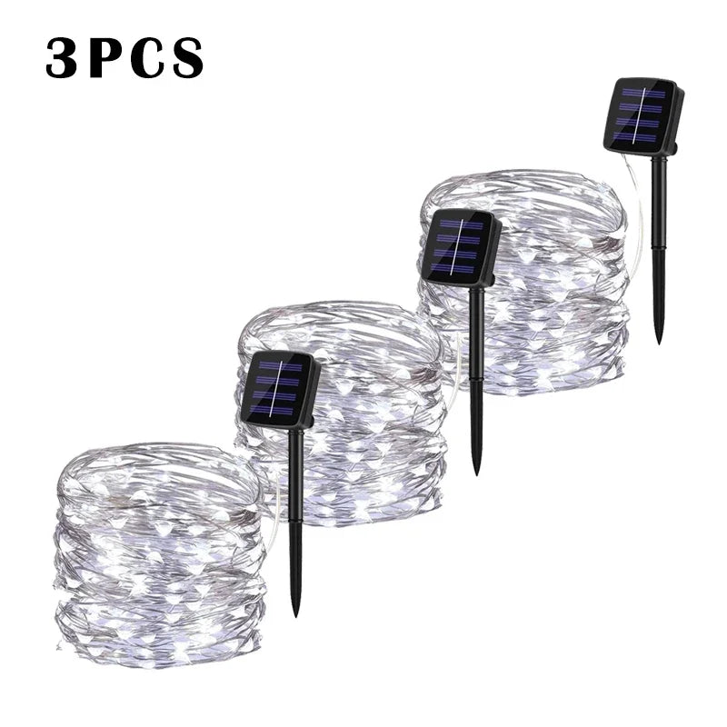 Solar LED Light Outdoor Garden Fairy Light String Led Twinkle Waterproof Light