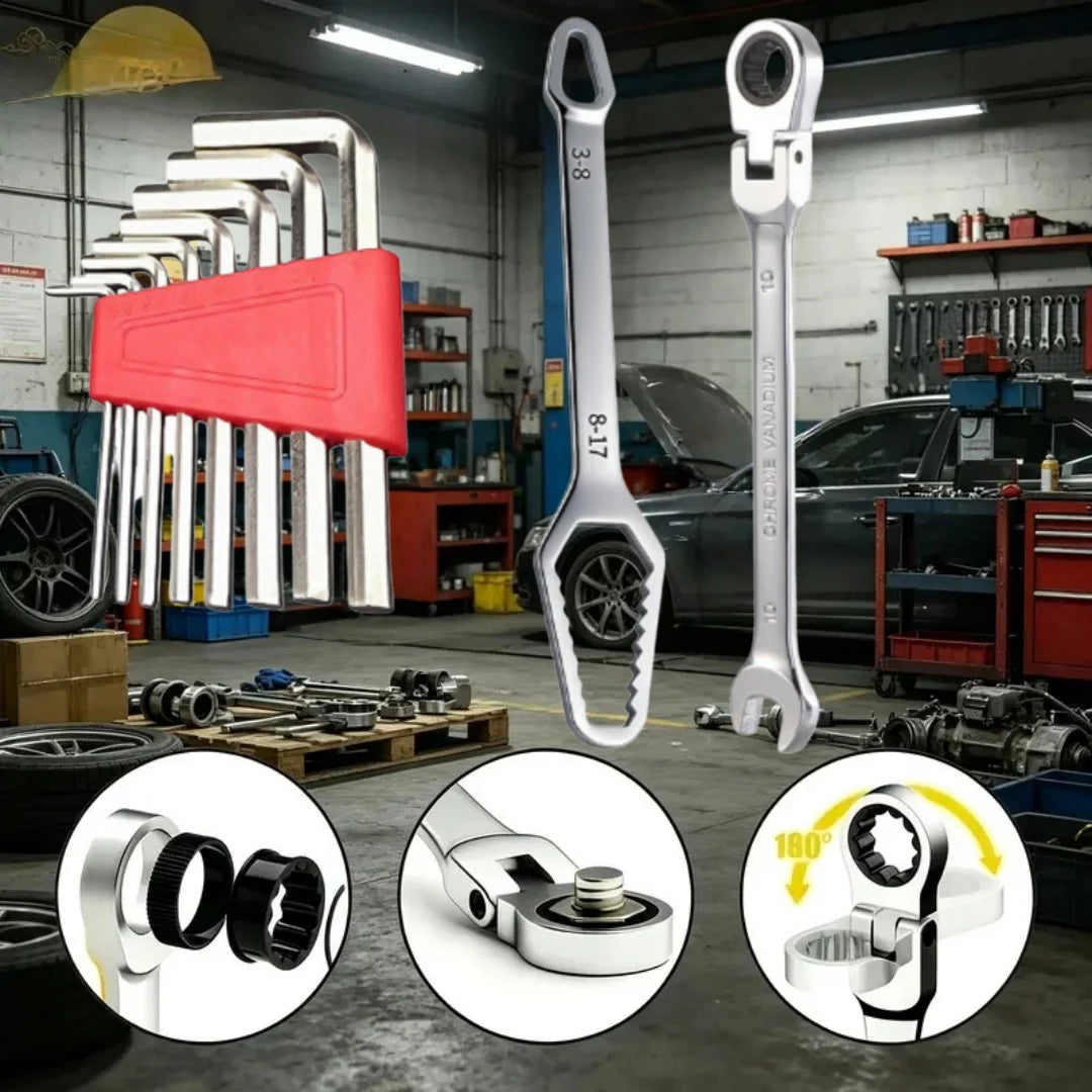 10PC Auto Repair Wrench Set, Hand Tools