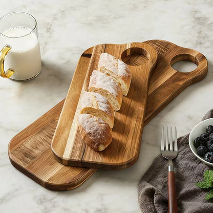 Acacia solid wood bread board western steak board baking dessert tray