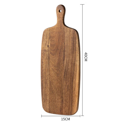 Acacia solid wood bread board western steak board baking dessert tray