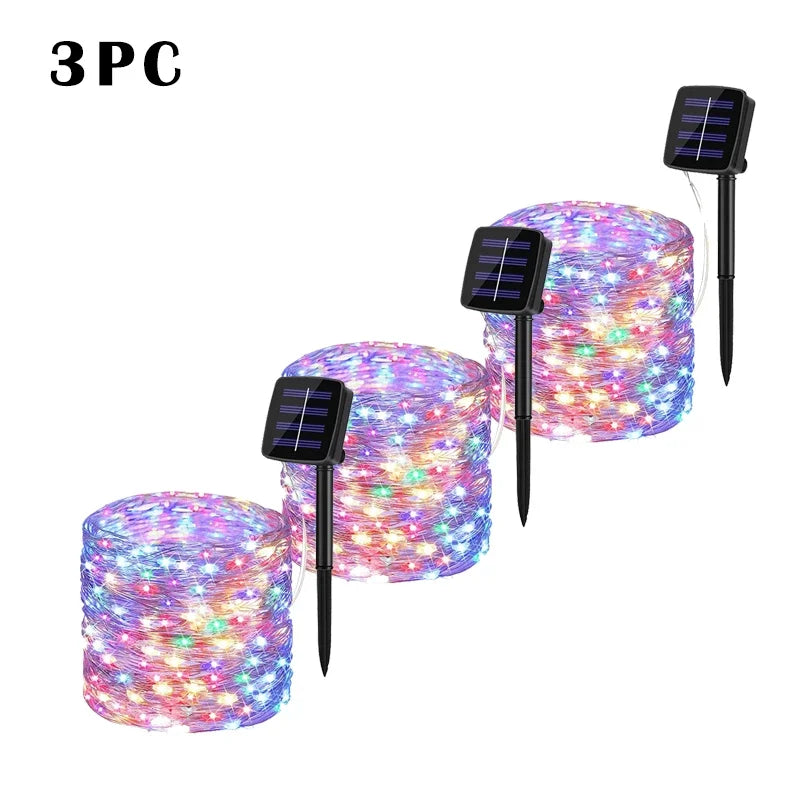 Solar LED Light Outdoor Garden Fairy Light String Led Twinkle Waterproof Light
