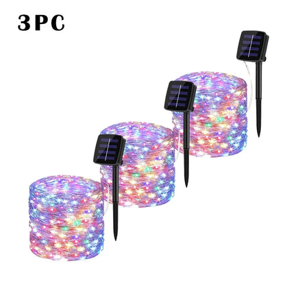 Solar LED Light Outdoor Garden Fairy Light String Led Twinkle Waterproof Light